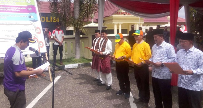 Kampanye Damai pemilihan Bupati dan Wakil Bupati Merangin tahun 2018