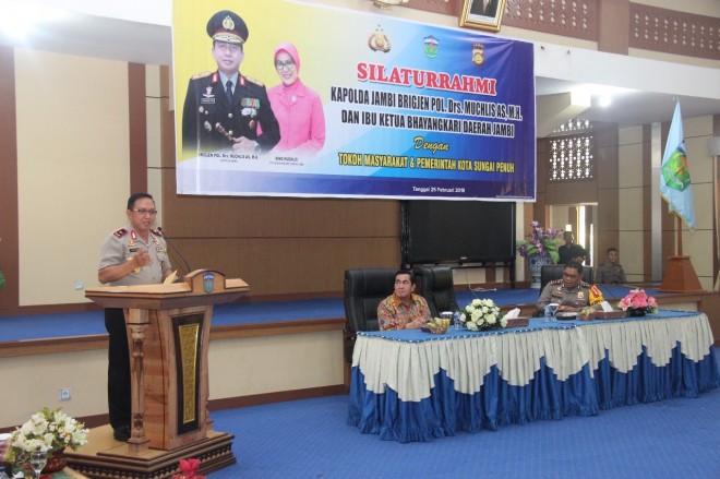 Silaturahmi dengan Tomas dan Pemkot Sungai Penuh, Begini Pesan Kapolda.