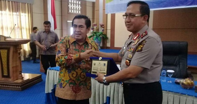 Wako AJB Sambut Silaturahmi Kapolda Jambi.