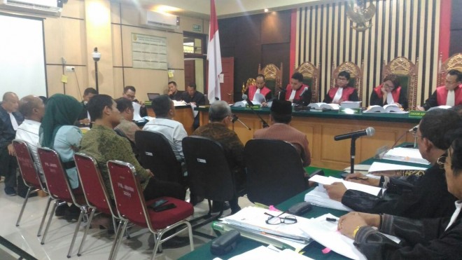 Suasana Sidang Kasus OTT Suap RAPBD Provinsi Jambi (26/02)