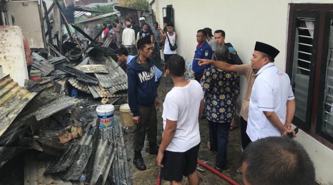 Tim Fasha-Maulana Tinjau Kebakaran di Payo Lebar.