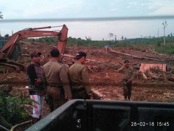 Pengamanan perambah hutan di kawasan reki,