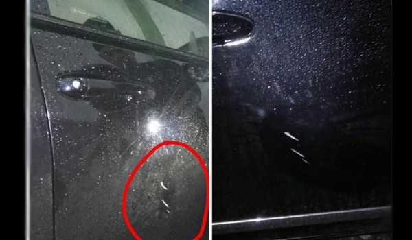 Mobil Adirozal Dilempari Batu saat Sosialisasi di Sulak Deras.