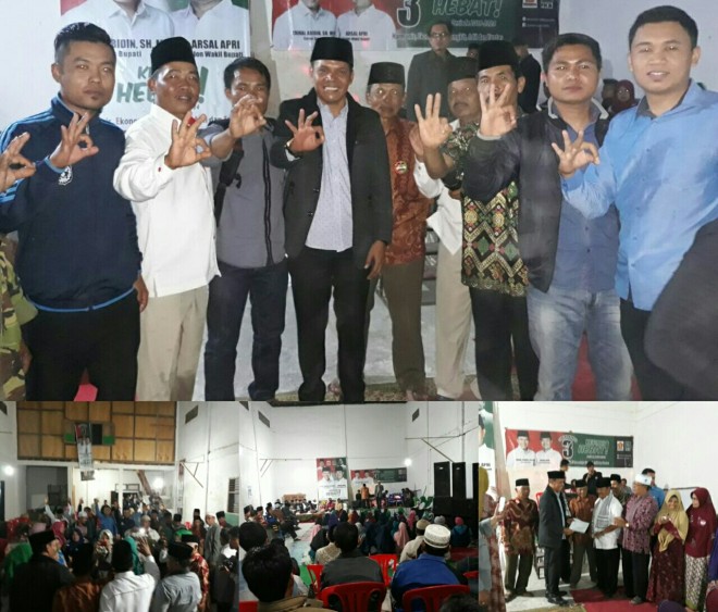Dukungan masyarakat 6 Desa Kemantan, Kecamatan Air Hangat Timur