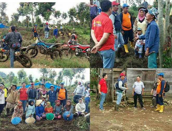  Pasangan Nomor urut 1 ini disambut antusias oleh ratusan warga setempat.