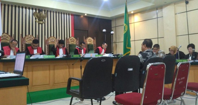 Sidang lanjutan kasus uang ketok palu pengesahan RAPBD Provinsi Jambi 2018.