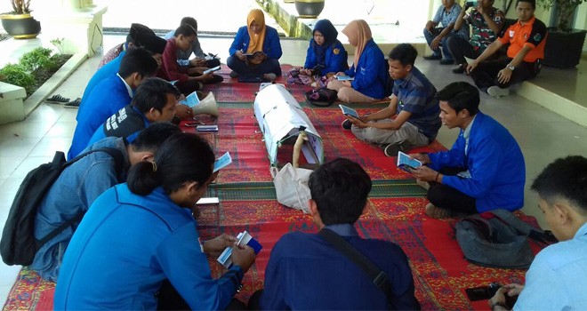 Aksi Puluhan Mahasiswa Tolak UU MD3, Kamis (15/3)