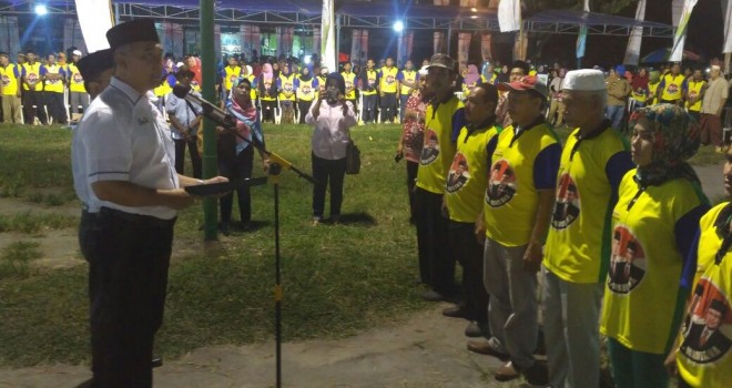Fasha-Maulana Kukuhkan Ribuan Relawan Pemenangan di Telanaipura.