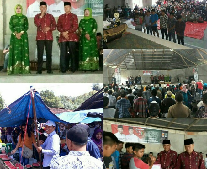 Dukungan Masyarakat Selampaung Siap Menangkan Zainal-Apri