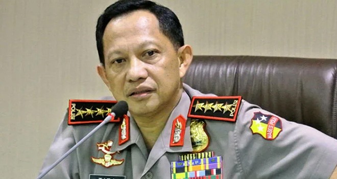 Kepala Kepolisian Republik Indonesia (Kapolri), Jenderal Tito Karnavian.