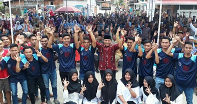 Pemuda 7 Desa Pulau Tengah Tegaskan Tekad Siap Menangkan Zainal - Arsal.