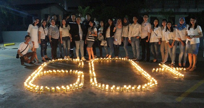 hotel-hotel di Jambi gelar Earth Hour, aksi ini dilakukan dalam bentuk pemadaman lampu selama 1 jam