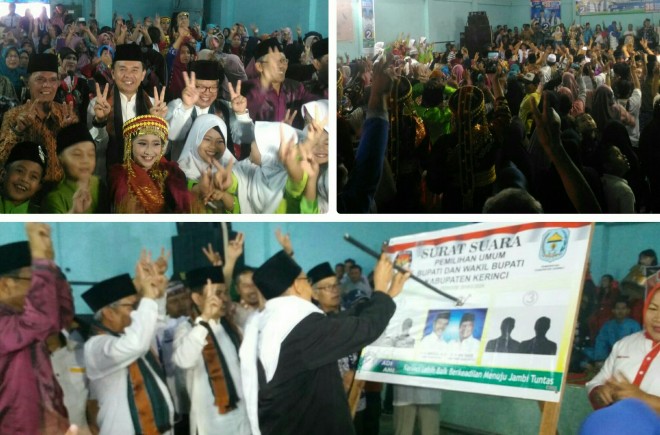 Pasangan calon nomor urut 2 Adirozal - Ami Taher melaksanakan kampanye terbatas 4 Desa Koto Majidin yang bertempat di gedung serba guna Desa Koto Majidin, Kecamatan Air Hangat, Kabupaten Kerinci.