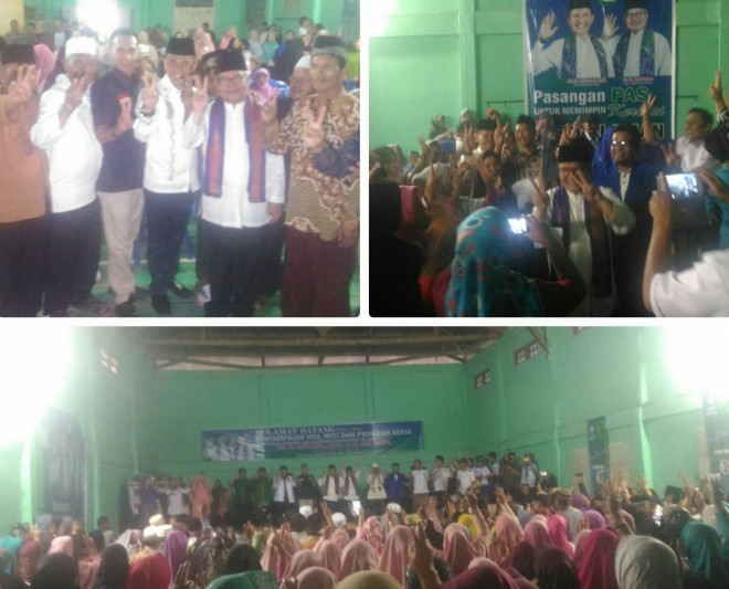 Tumpah Ruah, 5 Desa Kubang Depati Tujuh Siap Memenangkan Paslon Adi - Ami.