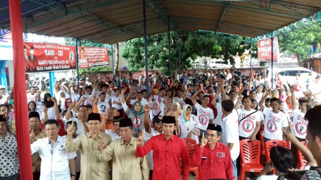 Sani-Izi Buka Deklarasi dan Pengukuhan PAC POSPERA Kota Jambi.