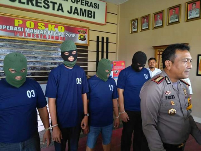 Tersangka kasus narkoba.