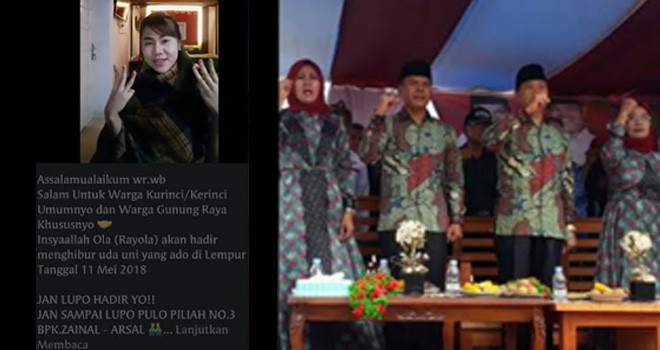 Artis Sumbar Rayola Meriahkan Pertemuan Terbatas Zainal-Arsal di Gunung Raya.