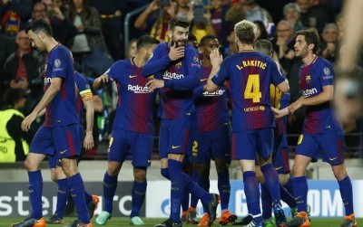 Tanpa gol dari Lionel Messi, Barcelona tetap bisa menang telak atas AS Roma, Kamis (5/4) dini hari WIB (AFP)