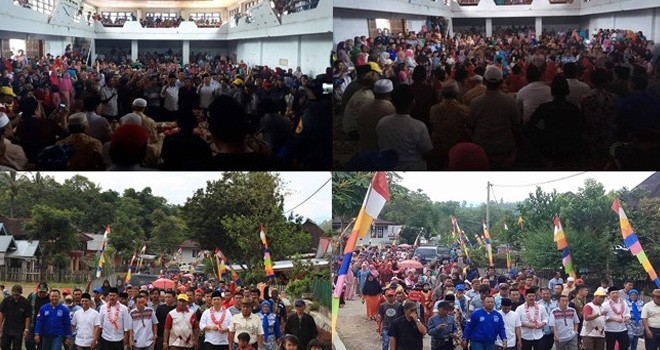  Pendukung Modis Membludak di Bukit Kerman.