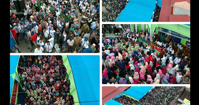 Pasar Semurup Jadi Lautan Massa ADAM.