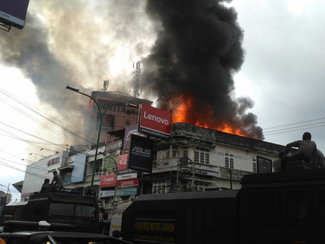 Kebakaran di Hotel Novita