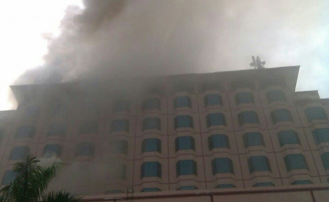 kebakaran terjadi di Novita Hotel