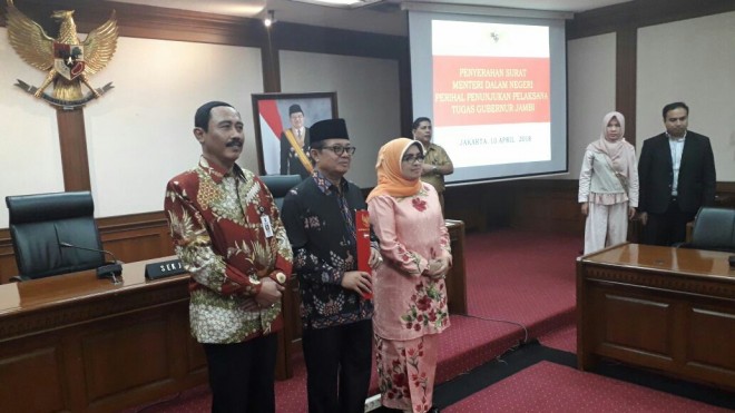 Fachrori Umar, resmi menjabat sebagai Pelaksana Tugas (Plt) Gubernur Jambi 