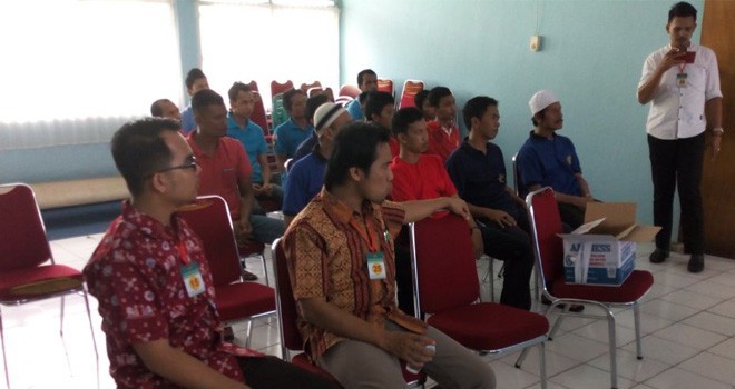 Kegiatan biometrik warga binaan beberapa waktu lalu. 