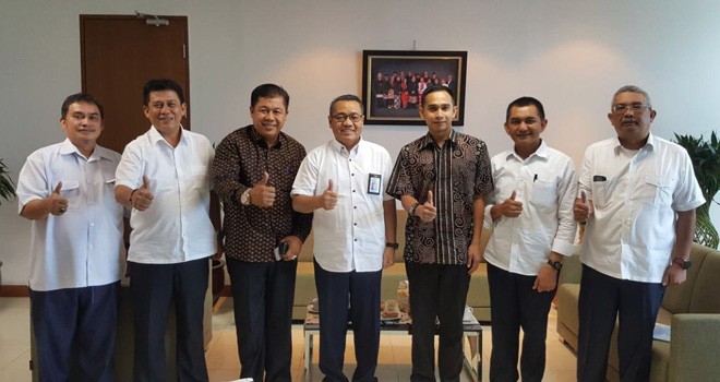 Dipo Ilham Djalil memfasilitasi pemerintah Kabupaten Sarolangun bertemu Dirjen Penyediaan Perumahan PUPR, Khalawi AH.