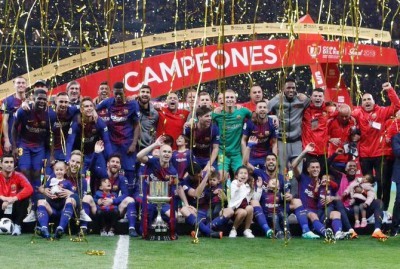 Barcelona juara Copa del Rey musim 2017-2018 (Twitter @FCBarcelona)