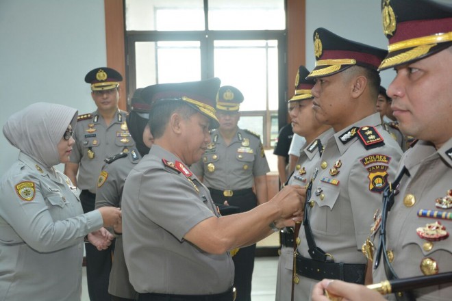 Tiga Kapolres di jajaran Polda Jambi, resmi berganti.