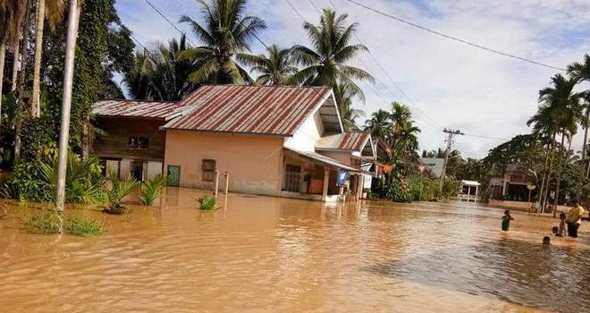 Banjir yang Rendam Kecamatan Limun.