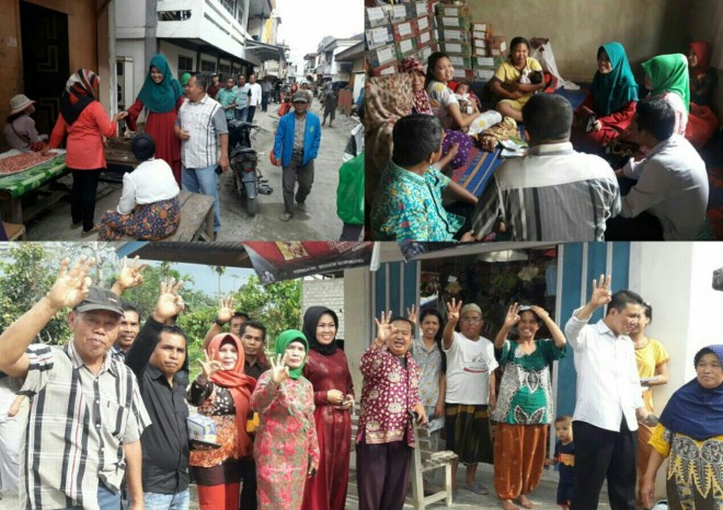 Nyonya Yanti Maria Susanti Zainal dan Nyonya Akmarwati Arsal terus menyisir wilayah Kerinci Mudik.