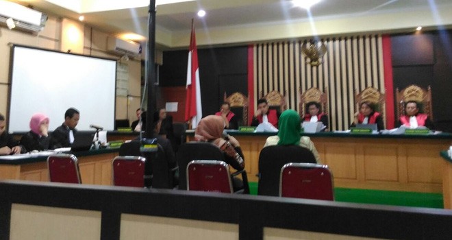 Sidang kasus uang ketok palu pengesahan RAPBD Provinsi Jambi 2018.