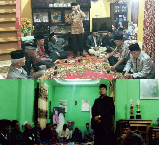 Zainal Abidin dan Arsal Apri saat sosialisasi bersama masyarakat.