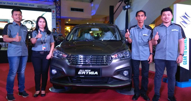Mamagemen Suzuki Jaya Indah Motor memperkenalkan Suzuki All New Ertiga dalam launching WTC Batanghari, Sabtu (13/05) lalu.
