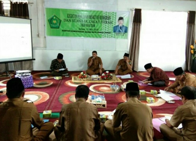 Kemenag Sungai Penuh, saat melaksanakan penetapan jadwal Imsakiyah.