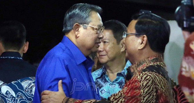 Pertemuan SBY dan Prabowo Subianto. Foto : Ricardo.