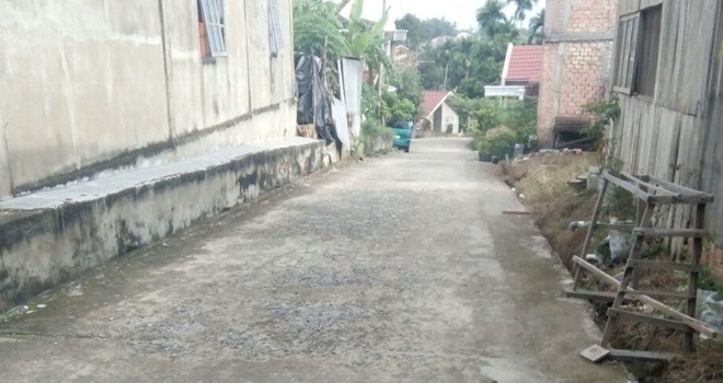 Jalan lingkungan yang diperbaik melalui program Bangkit Berdaya selesai dikerjakan.