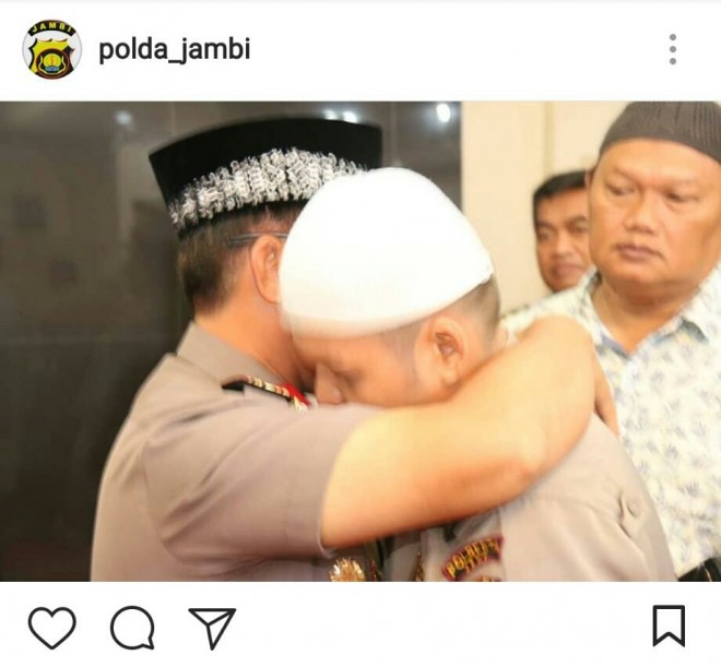 Keterangan. Screenshoot instagram Polda Jambi.