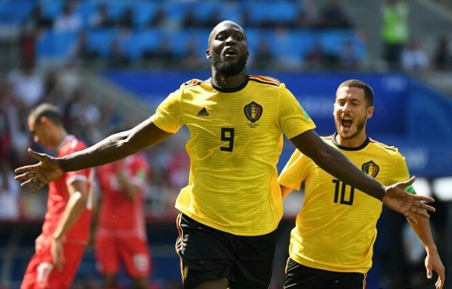 Romelu Lukaku jadi salah satu pemain yang akan diistirahatkan pelatih Roberto Martinez. (AFP)