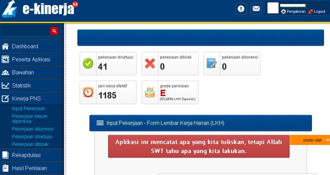 Asn Pemkot Jambi Dipantau Melalui E Kinerja
