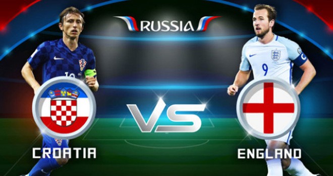 Kroasia vs Inggris.