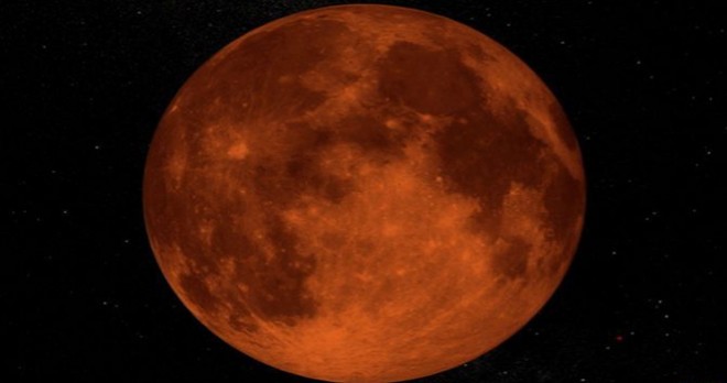 Fenomena gerhana Bulan total atau Blood Moon. (NASA)