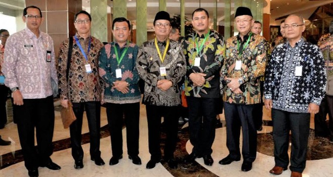 Rapat Koordinasi Nasional Pengendalian Inflasi Tahun 2018, bertempat di Puri Agung Convention Hall Hotel Grand Sahid Jaya, Jakarta Pusat, Kamis (26/07) .