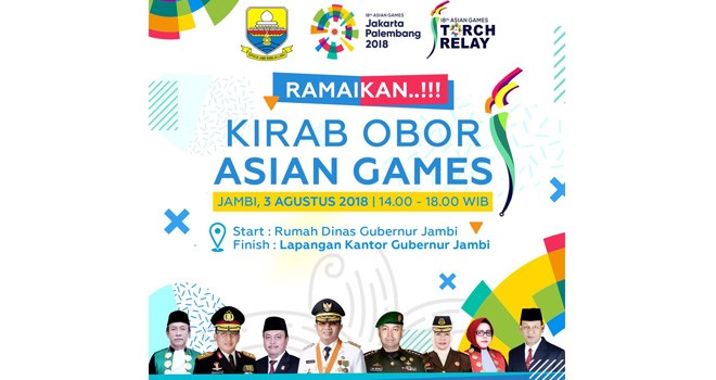 Torch Relay (Kirab Obor) Asian Games 2018.