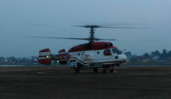 Helikopter Bantuan pemadaman karhutla di Provinsi Jambi dari BNPB.
