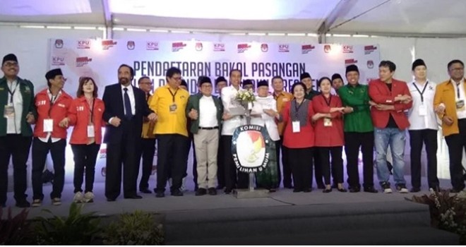 Para parpol pendukung Jokowi-KH Ma ruf Amin/Rmol.