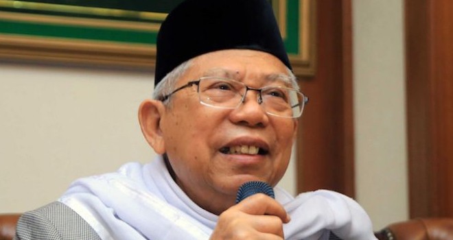 Ketua Umum Majelis Ulama Indonesia (MUI) KH Maruf Amin yang kini menjadi cawapres Joko Widodo, menyebut akan merangkul ulama alumni 212. (Fedrik/JawaPos.com)