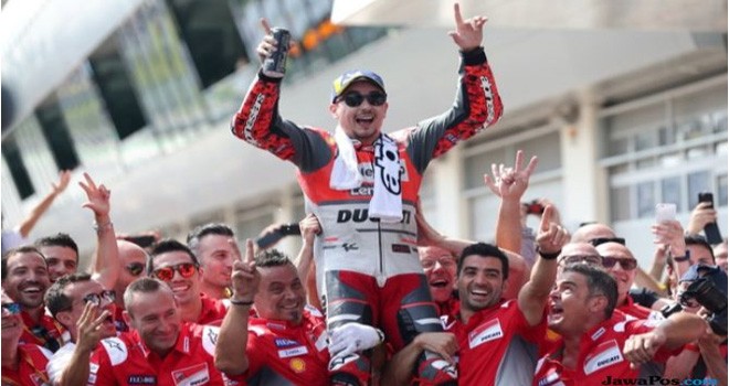 Jorge Lorenzo juara GP Austria 2018 (Reuters)